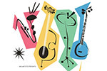 graphic illustration of music instruments