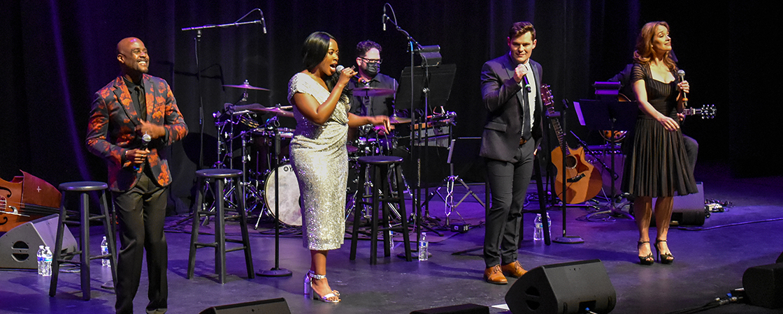 On Broadway cast performing