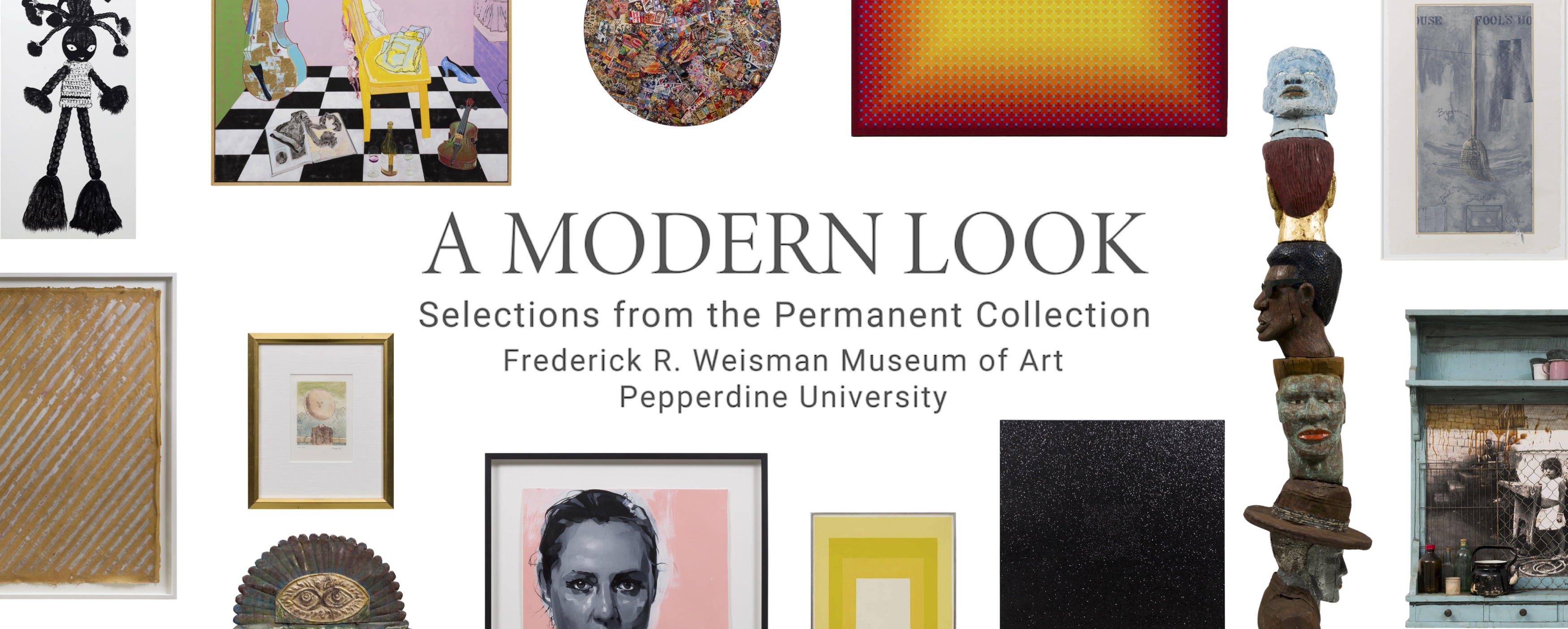 collage of all art in exhibit