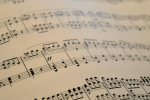 close up sheet music