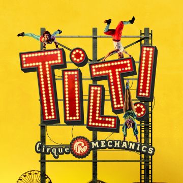 yellow background circus