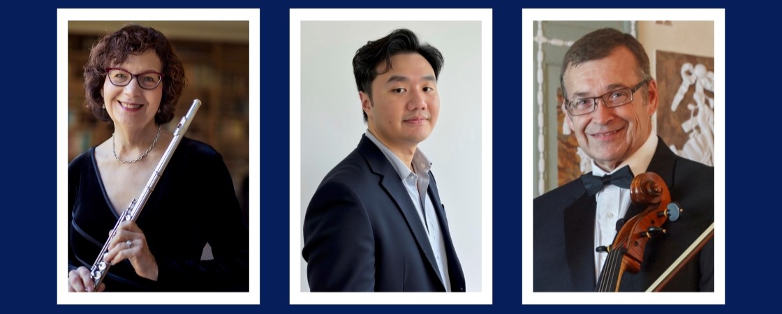 three faculty with instruments