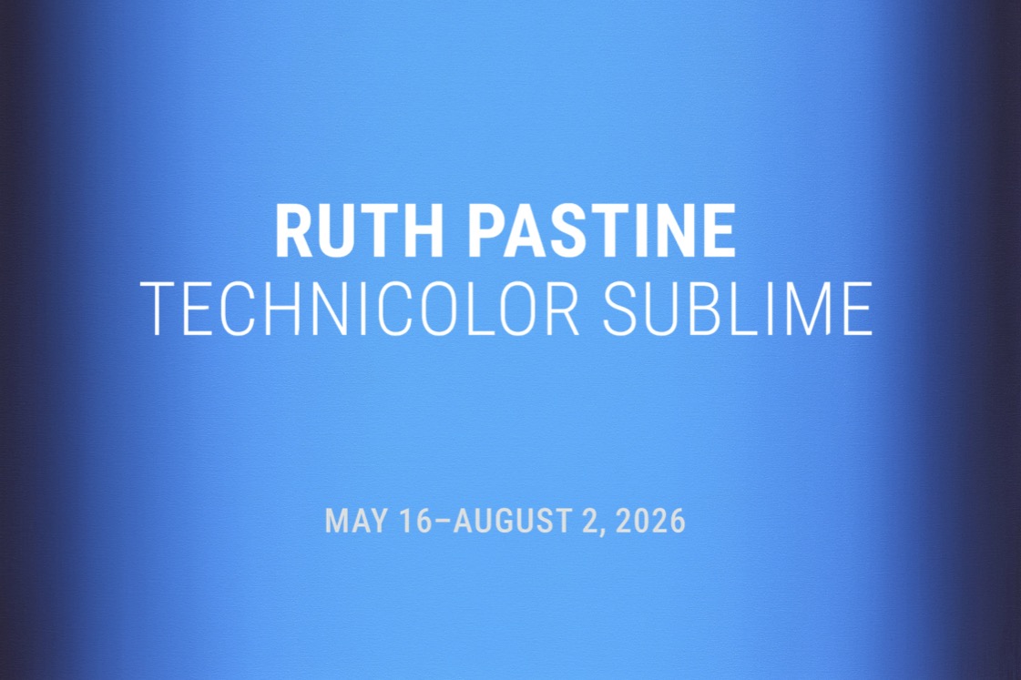blue painting with ruth pastine text