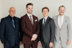 Image of the Four Freshmen in suits