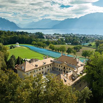 Pepperdine Château grounds in Switzerland