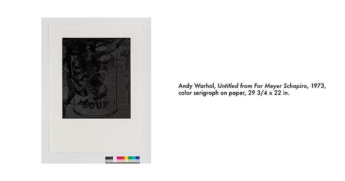 Andy Warhol, Untitled from For Meyer Schapiro, 1973